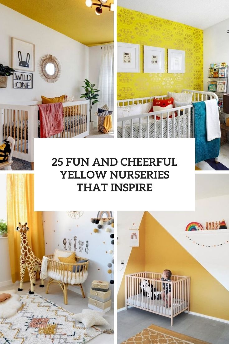 25 Fun And Cheerful Yellow Nurseries That Inspire