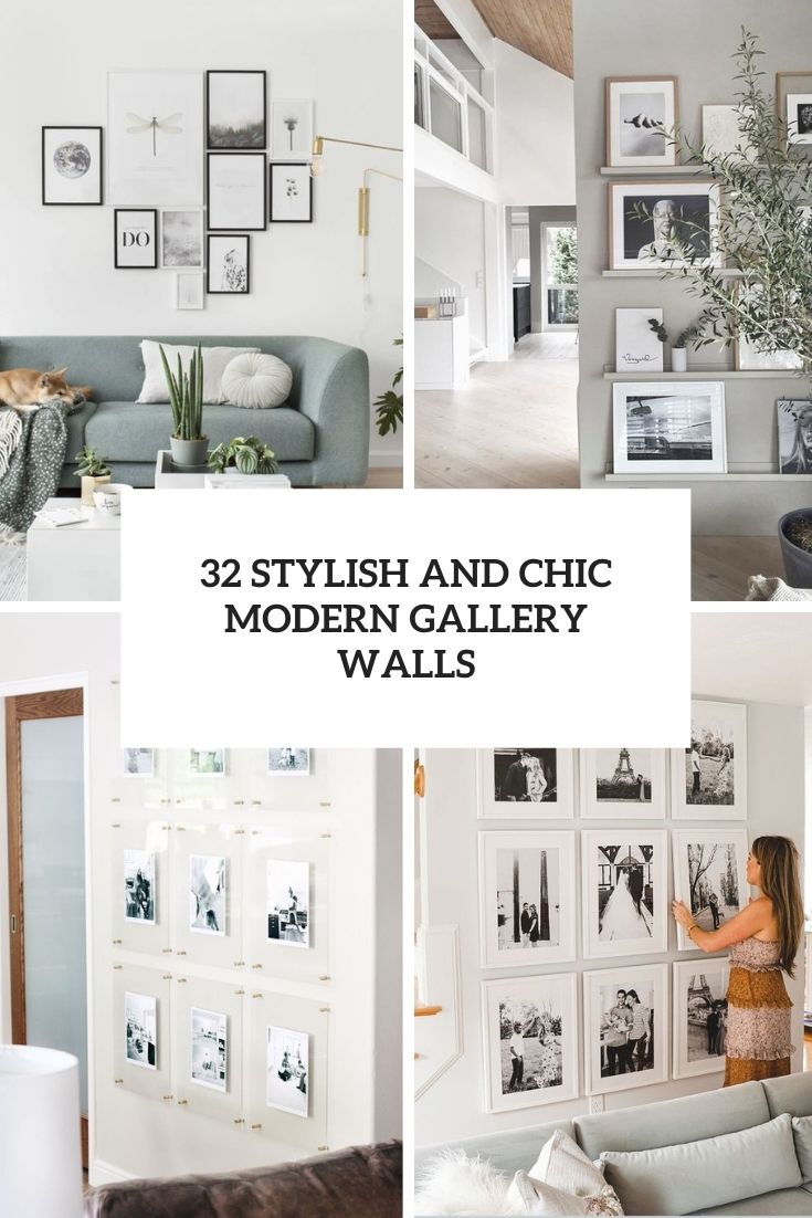 32 Stylish And Chic Modern Gallery Walls