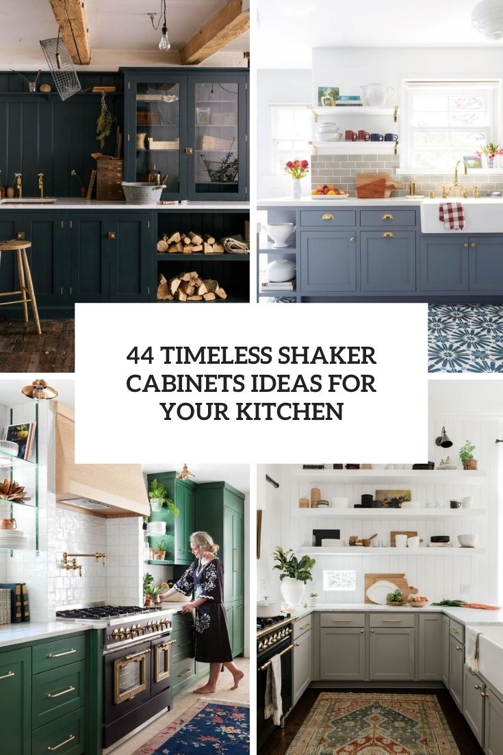 44 timeless shaker cabinets ideas for your kitchen cover