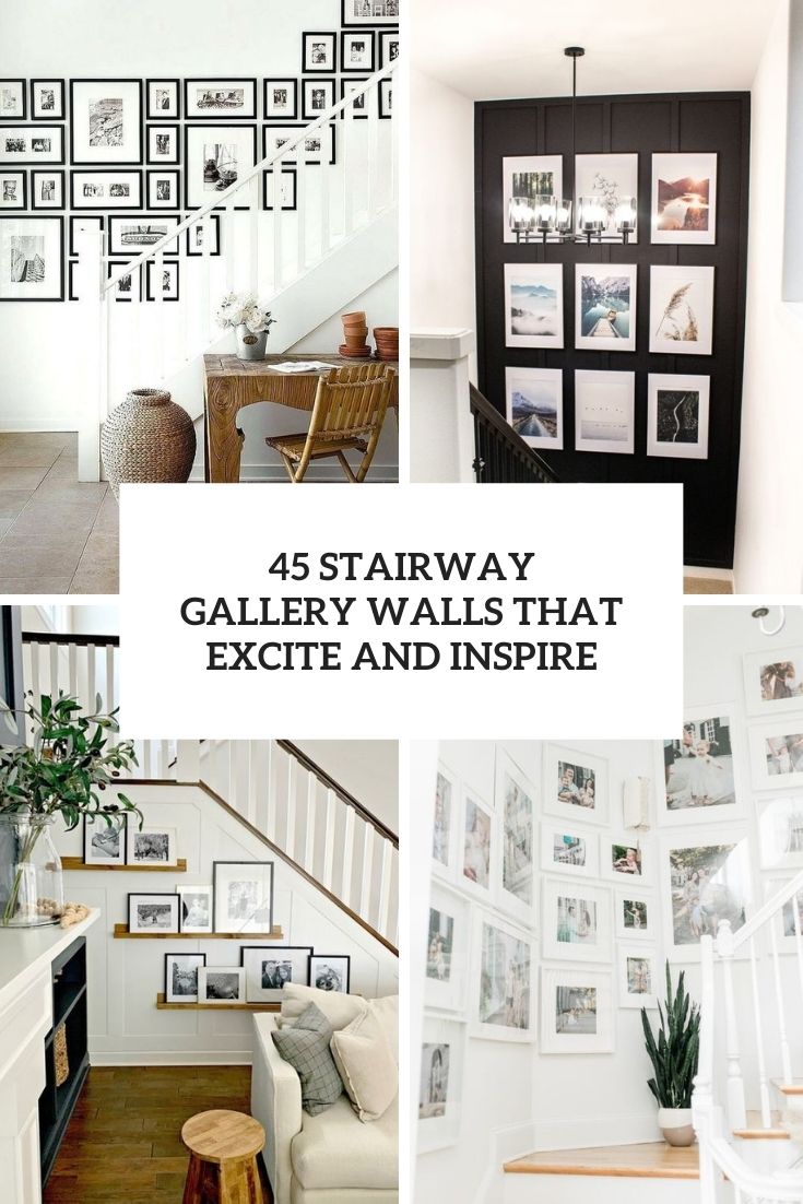 45 stairway gallery walls that excite and inspire cover