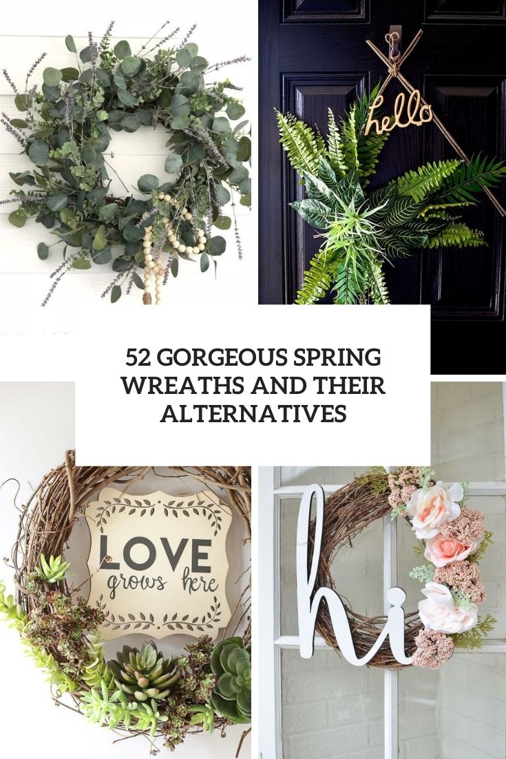 gorgeous spring wreaths and their alternatives