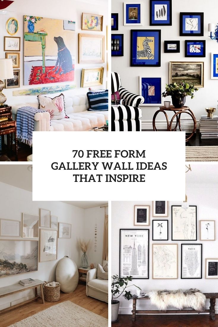 free form gallery wall ideas that inspire