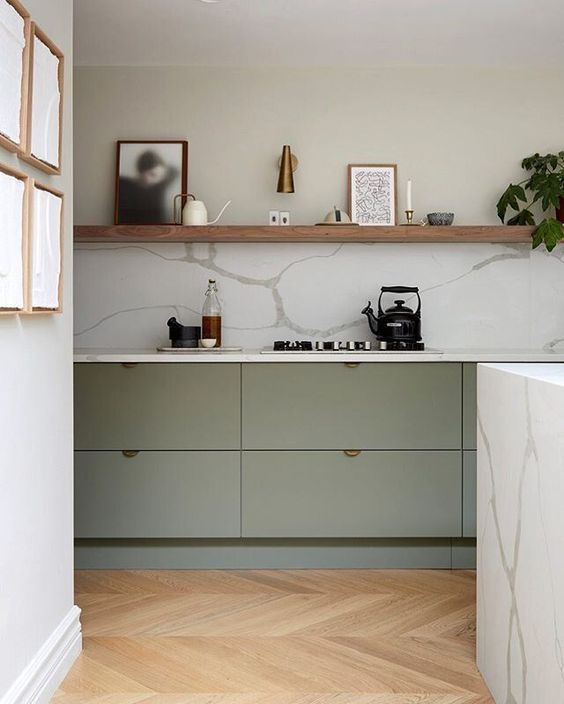 A cute ikea like minimalist kitchen design