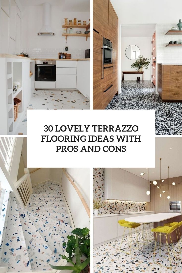lovely terrazzo flooring ideas with pros and cons