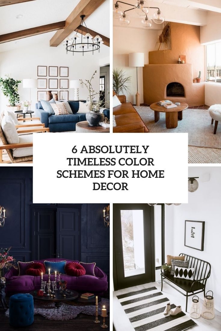 6 Absolutely Timeless Color Schemes For Home Decor