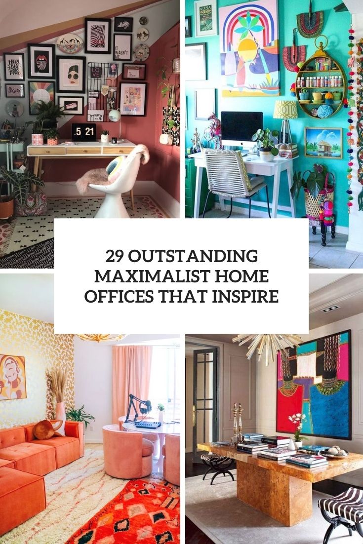 outstanding maximalist home offices that inspire