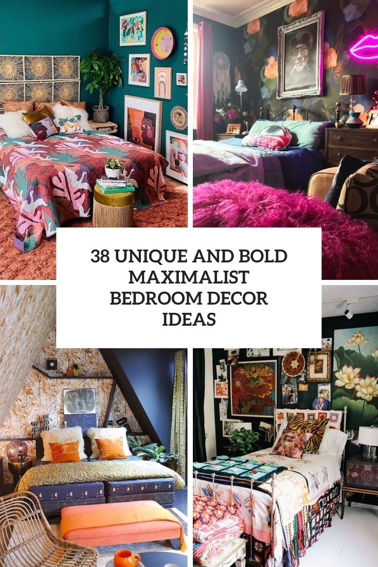 Unique and bold maximalist bedroom decor ideas