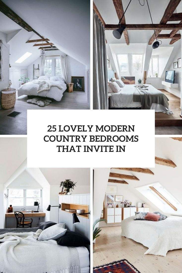 25 Lovely Modern Country Bedrooms That Invite In