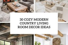 30 cozy modern country living room decor ideas cover
