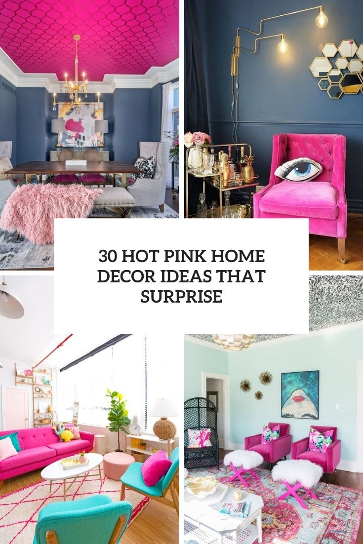 hot pink home decor ideas that surprise