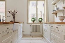 a simple neutral kitchen design
