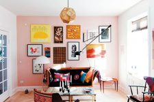 a free form gallery wall is a nice addition to any room