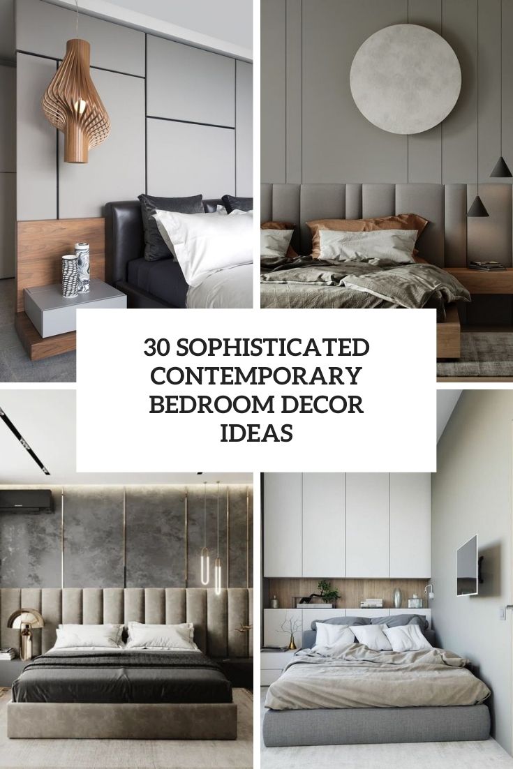 sophisticated contemporary bedroom decor ideas
