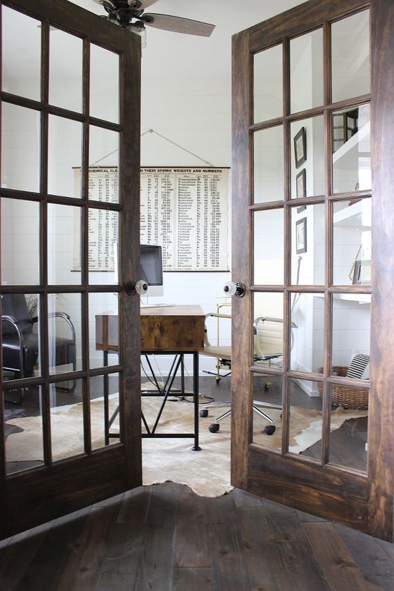 french doors could work in a farmhouse interior