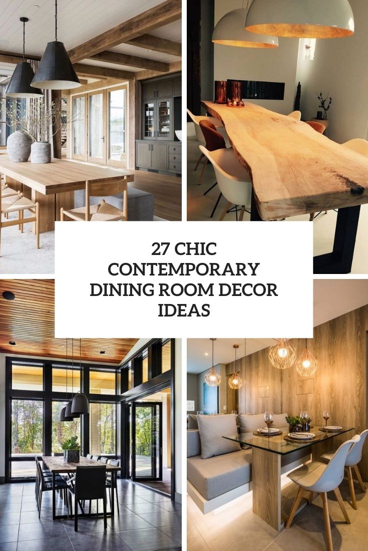 chic contemporary dining room decor ideas