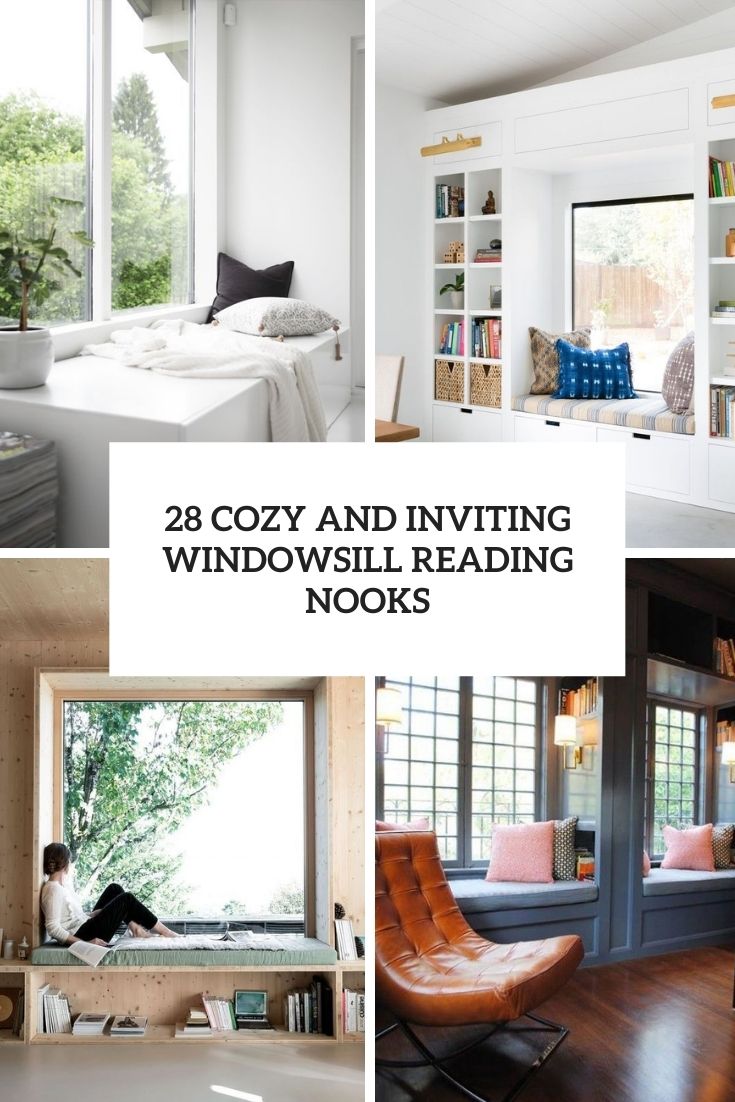 cozy and inviting windowsill reading nooks