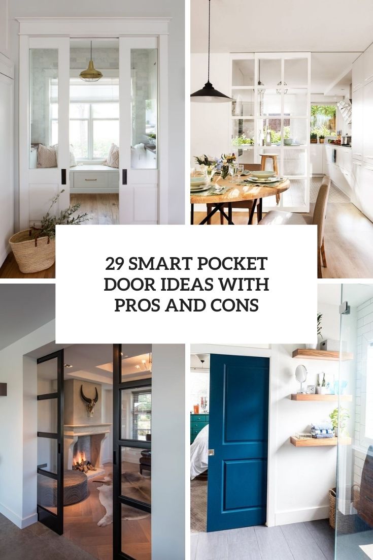 smart pocket door ideas with pros and cons