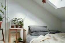 a cozy attic bedroom design