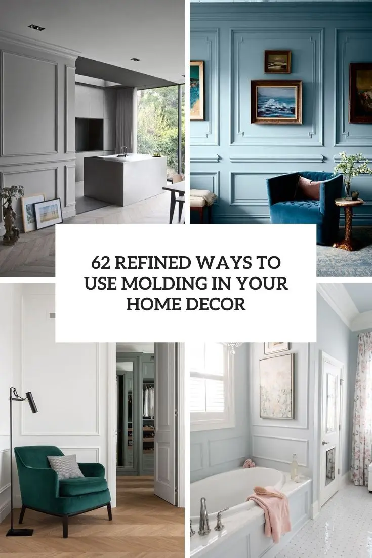 refined ways to use molding in your home decor