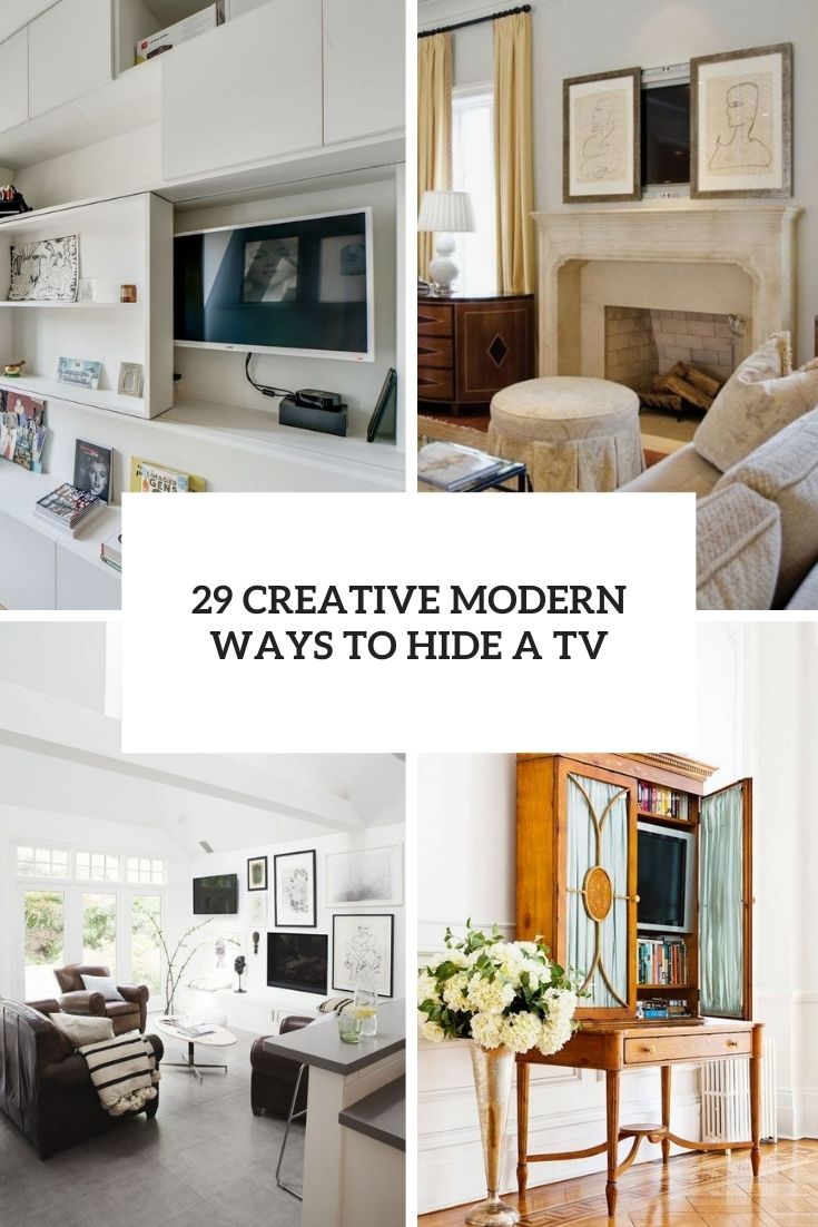 29 Creative Modern Ways To Hide A TV