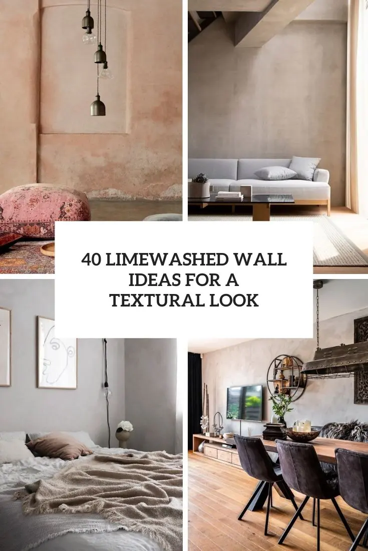 limewashed wall ideas for a textural look