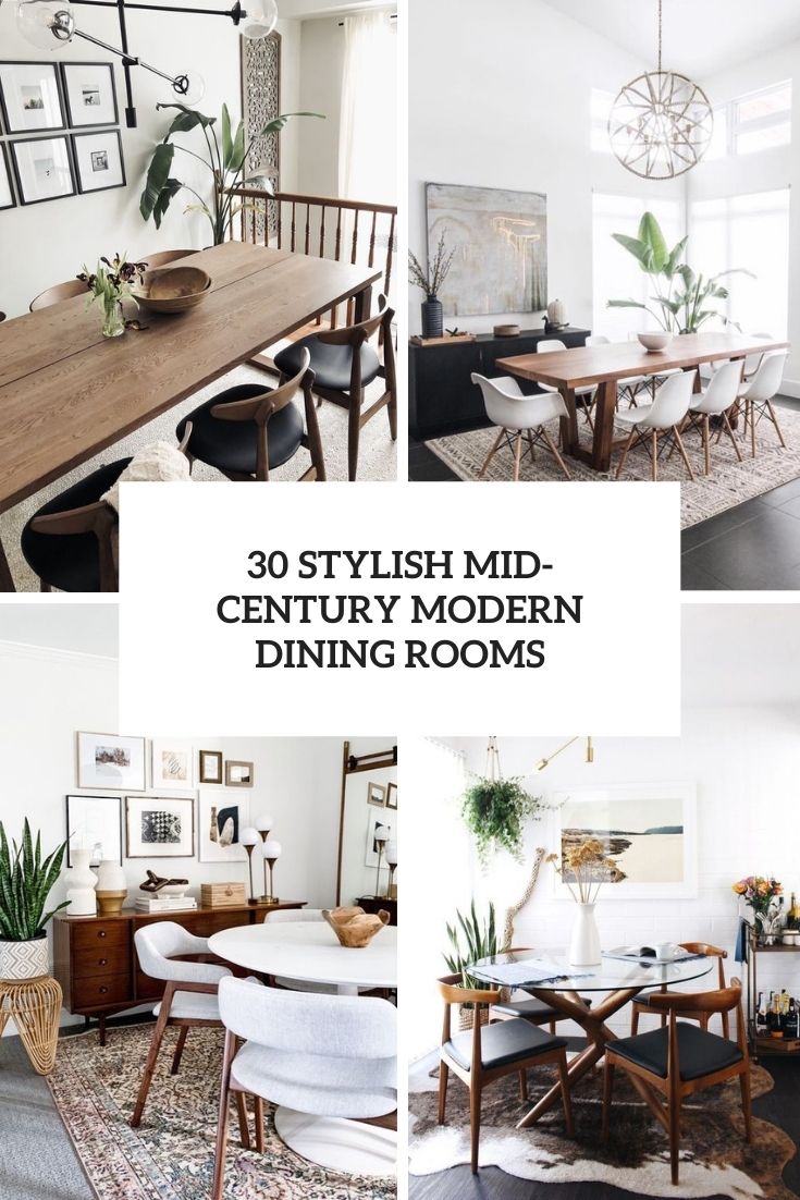 stylish mid century modern dining rooms