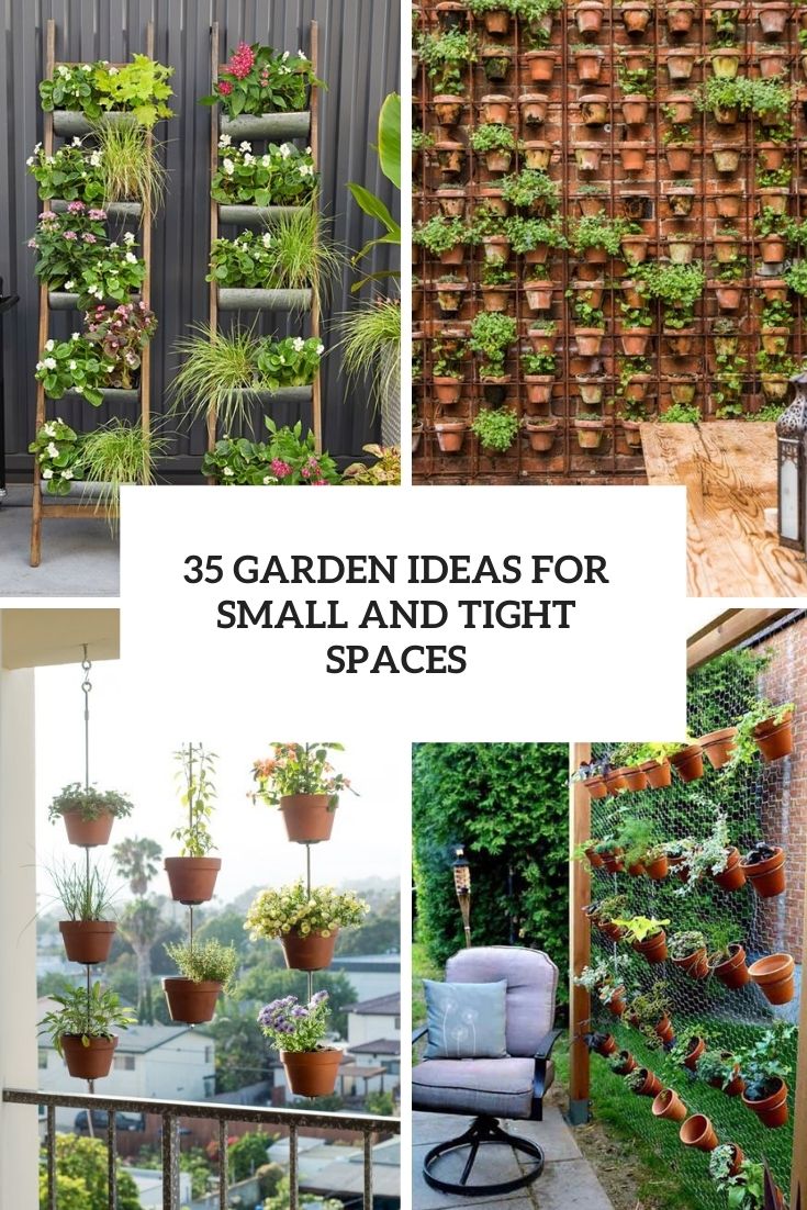 garden ideas for small and tight spaces