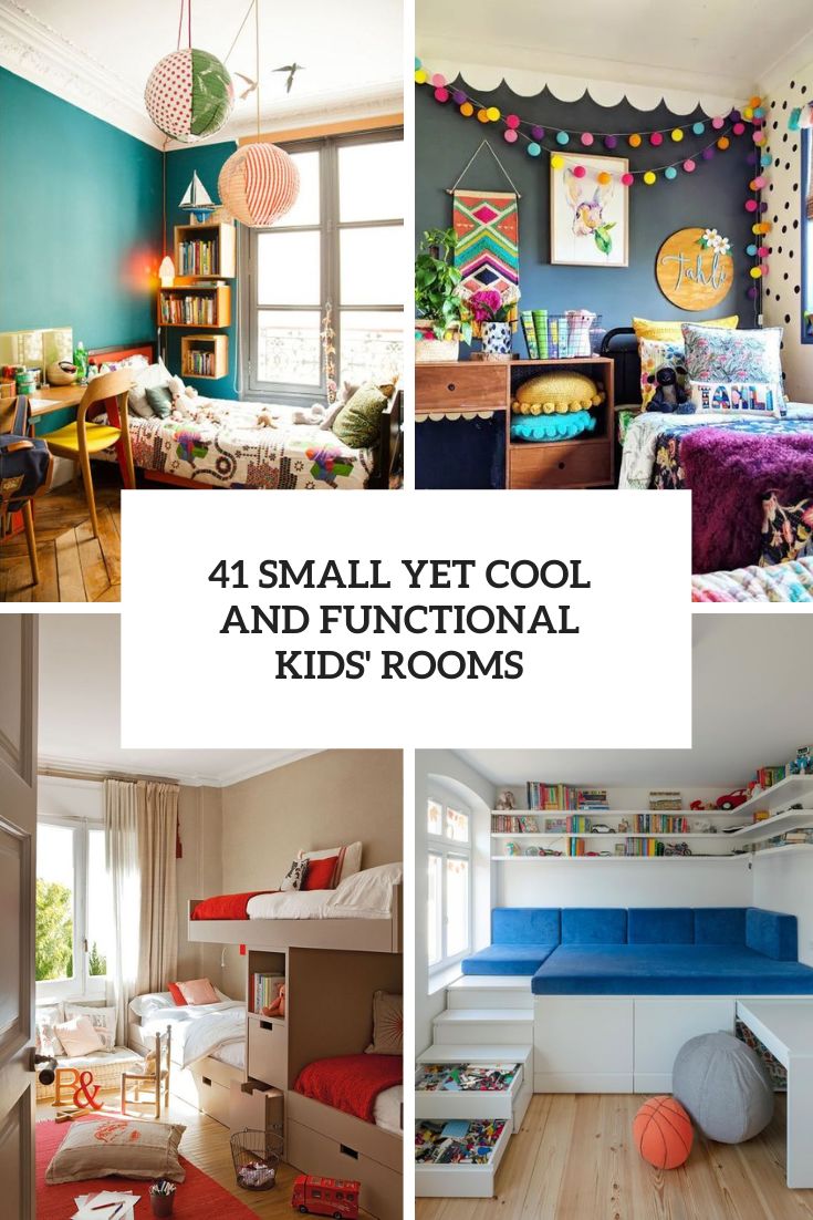 small yet cool and functional kids' rooms