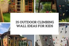 35 outdoor climbing wall ideas for kids cover
