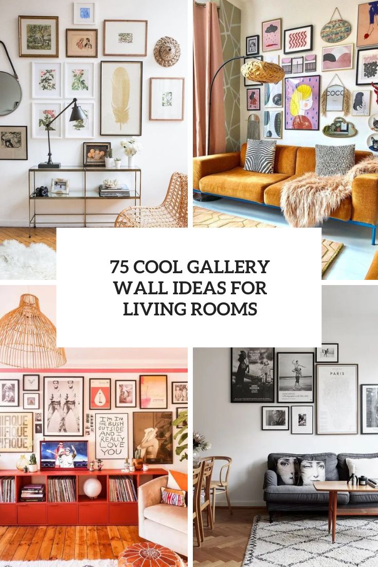 cool gallery wall ideas for living rooms