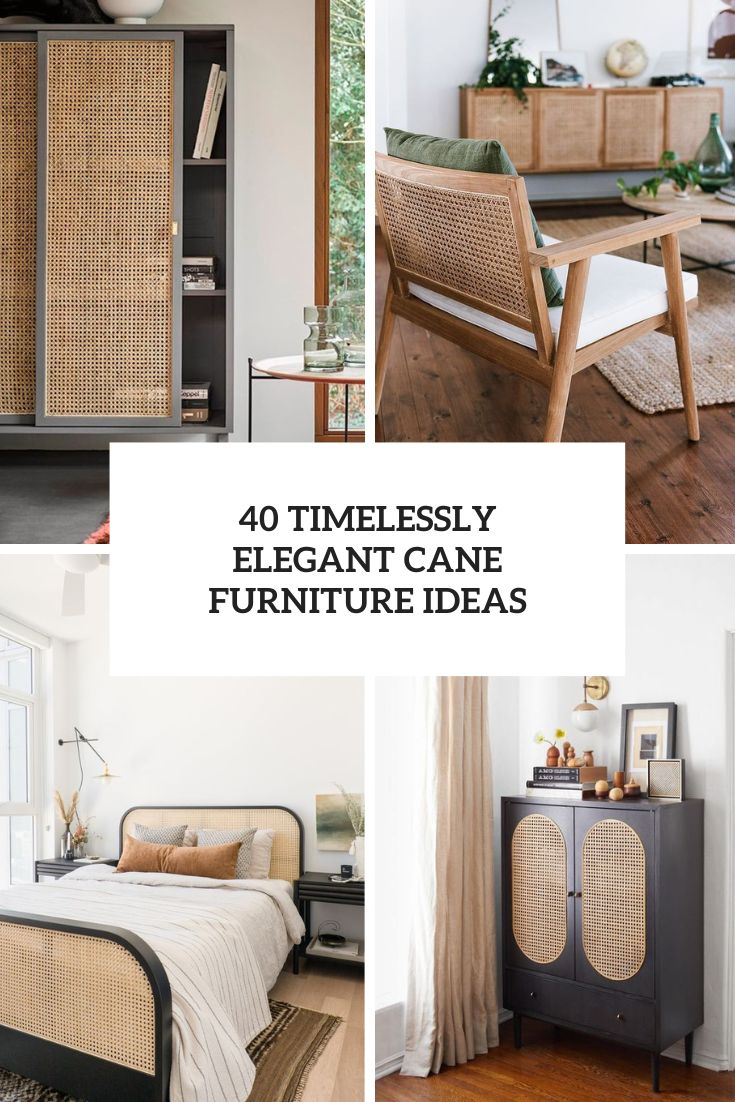 timelessly elegant cane furniture ideas