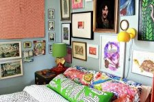 a lovely maximalist bedroom design