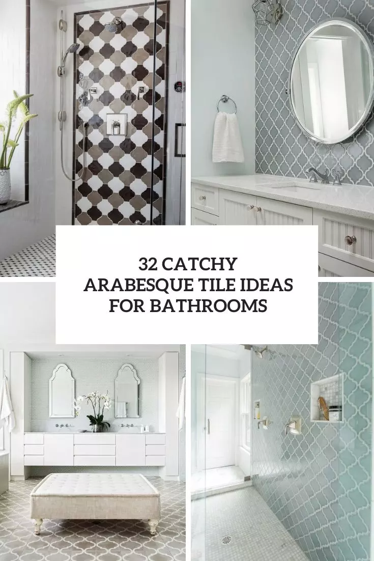 catchy arabesque tile ideas for bathrooms