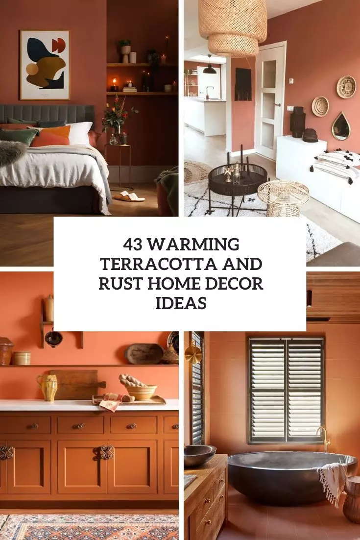 warming terracotta and rust home decor ideas