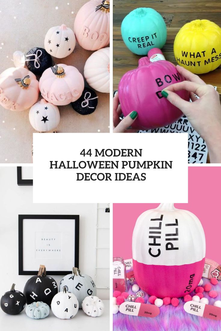 modern halloween pumpkin decor ideas