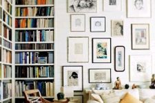 a lovely free form gallery wall