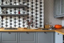 a stylish grey kitchen design
