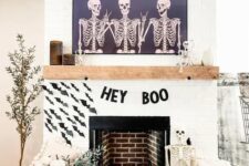 a lovely b&w halloween decor idea