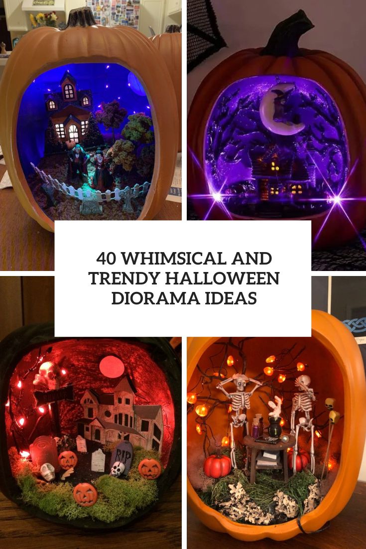 whimsical and trendy halloween diorama ideas