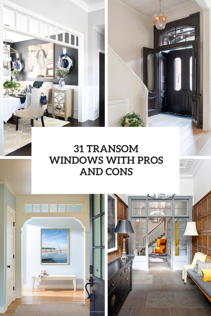 transom windows with pros and cons