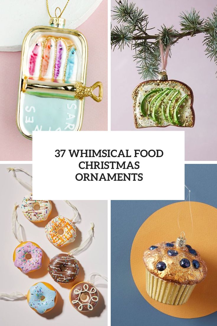 Whimsical food christmas ornaments