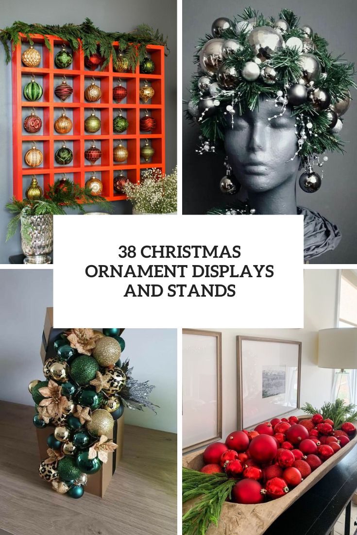 christmas ornament displays and stands