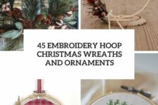 45 embroidery hoop christmas wreaths and ornaments cover