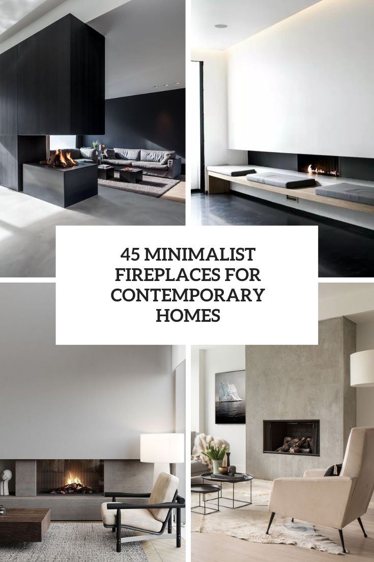 minimalist fireplaces for contemporayr homes