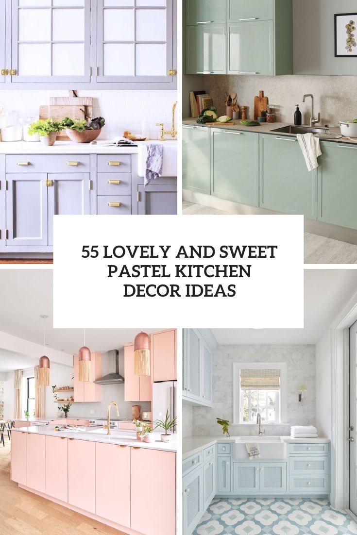 lovely and sweet pastel kitchen decor ideas