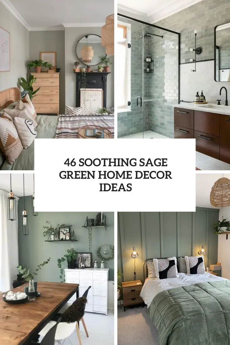 soothing sage green home decor ideas