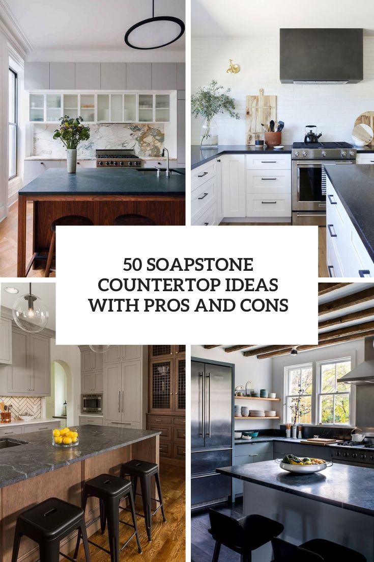 soapstone countertop ideas wiht pros and cons