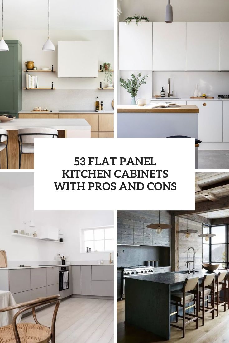 flat panel kitchen cabinets with pros and cons