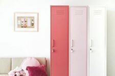 03 a beautiful locker combo with an ombre effect looks very lightweight and chic adding a subtle touch of color