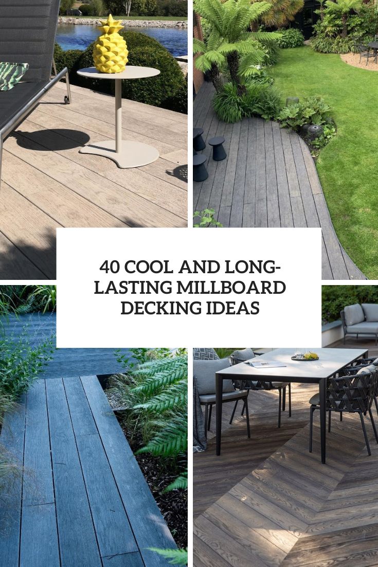 cool and long lasting millboard decking ideas